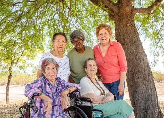 Group of senior women